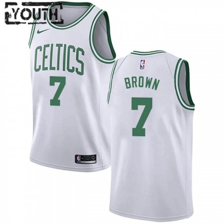 Dres Boston Celtics Jaylen Brown 7 Nike 2022-23 Association Edition Bijela Swingman - Dječji